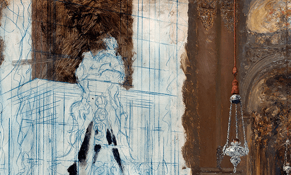 fascination with unfinished artwork