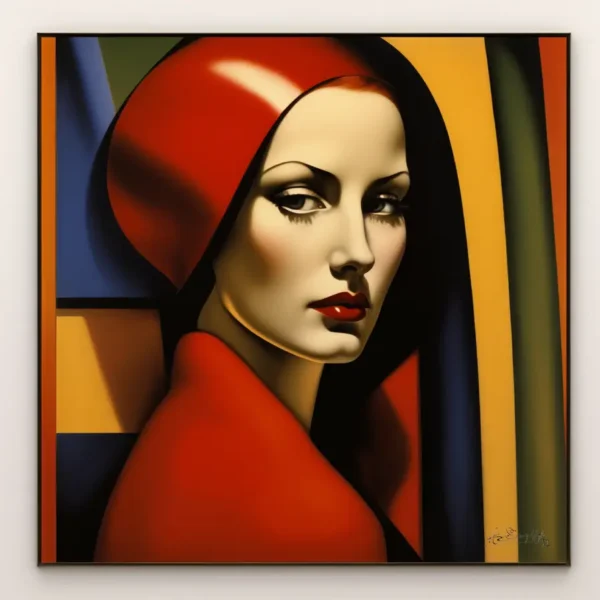 Red Hat Lady - Andrew Conway-Hyde Fine Art